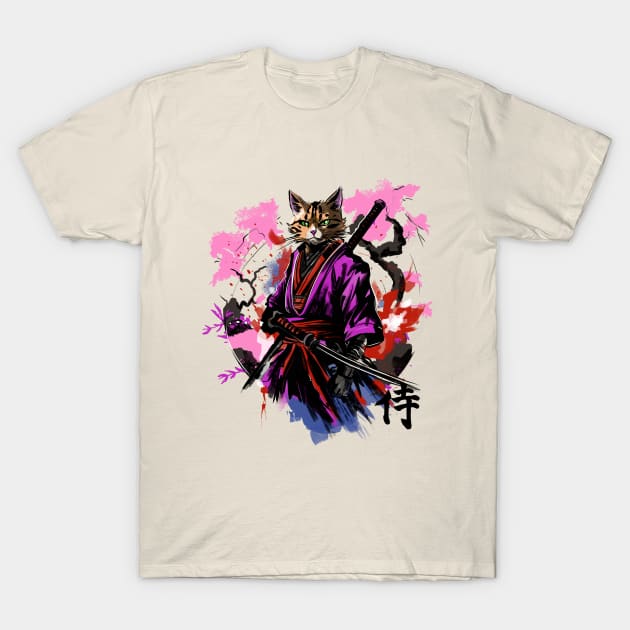 Samurai cat T-Shirt by Fan.Fabio_TEE